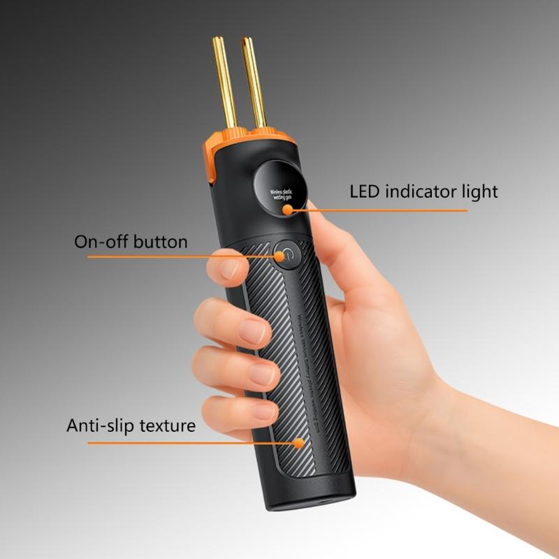 Highly speed 590℃ Plastic Welding Guns For Automotive Bumpers Welder Builts In 4000mAh Battery And Illuminated Work Area