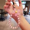 1Pc Colorful Flower Beaded Mobile Phone Charm Strap Chain Lanyard Women Girl Jewelry Phone Holder Beads Pendant