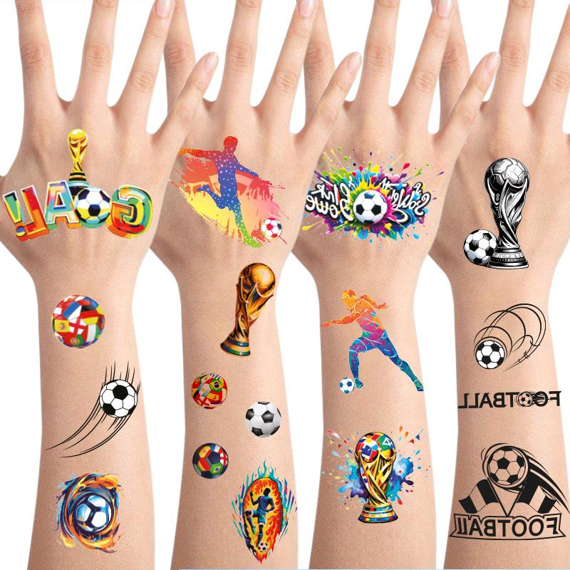 Tattoo Sticker Waterproof World Cup Football Sports Children'S Cartoon Cute Temporary Tattoo Sticker