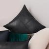 Moisture Proof Decorative Pillow Cover 450x450mm Durability Faux Leather Pillowcase Easy Removal Protectors for Holiday