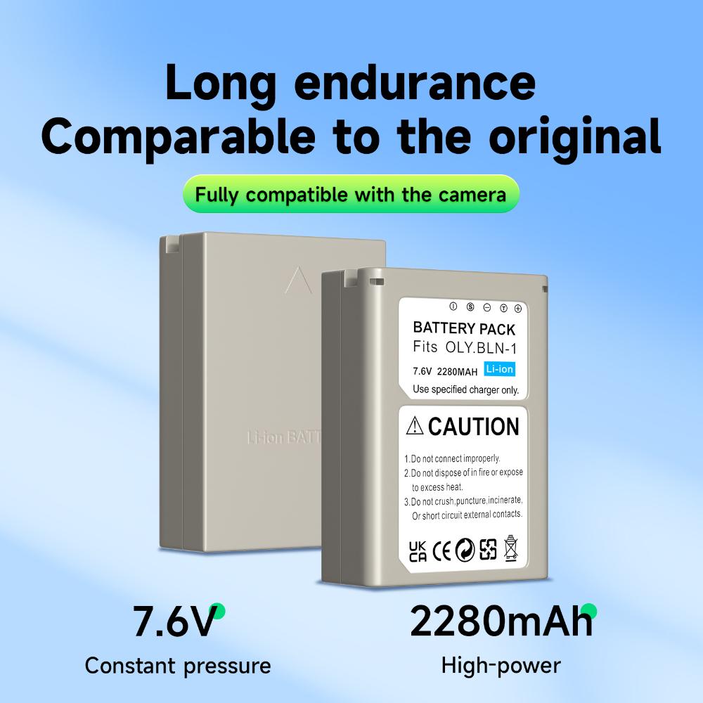 2280mAh BLN-1 BLN 1 PS-BLN1 Camera Battery + Multi-Function Charger Battery Storage Box for Olympus OM-D E-M1 E-M5 Mark II PEN-F E-P5 EM1 EM5 PENF EP5