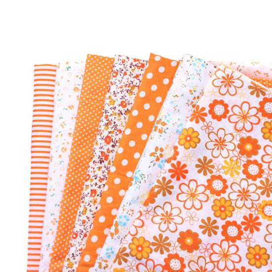 

1 комплект лоскутной ткани гладкая поверхность без запаха хлопковая обертка шитье оранжевый