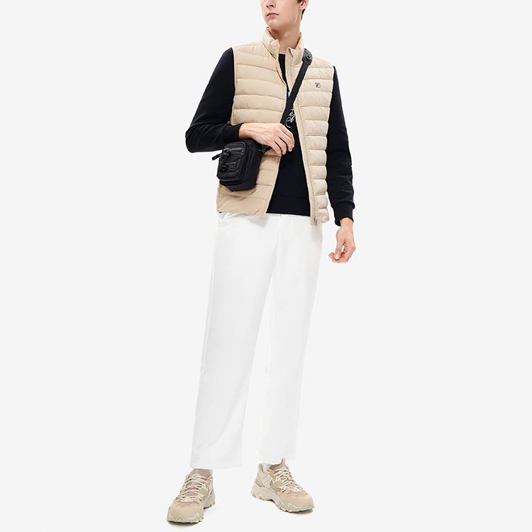 New FILA Down Vest Men's Brown Coffee F11M248912F-BN