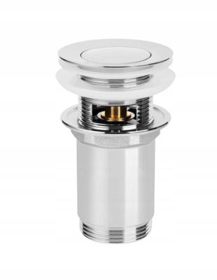 Brass Click-Clack Plug For Washbasin Small Mushroom - H/Sc-B1-027G