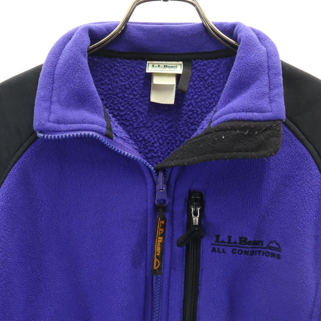 L.L.Bean 80s 90s Made in USA Old Fleece jacket S purple Outdoors Women Used