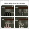 Solid Wood Multifunctional Hanger: 8 Hooks for Camisoles, Bras, Ties, Bags & Drying