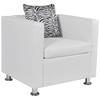 Day and Night - Day and Night White Faux Leather Armchair
