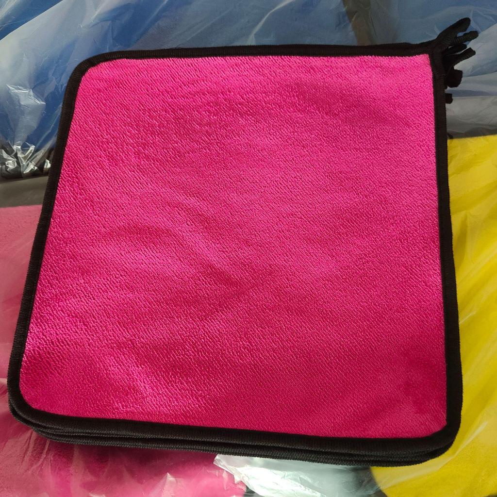 Double-Sided Car Cleaning Towel - Absorbent Coral Fleece, Thickened for Drying