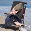 proof beach towel with a Resident Evil Leon S. Kennedy pattern - soft,absorbent,quick-drying,machine washable - perfect for swimming,camping,bathing