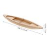 Mini Canoe Wooden Boat Model Vintage Decor Boat Model Ornaments Fishing Boat Decor  Office Bedroom