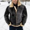 Men's Suede Faux Fur Zipper Jacket - Thickened Autumn/Winter Collection