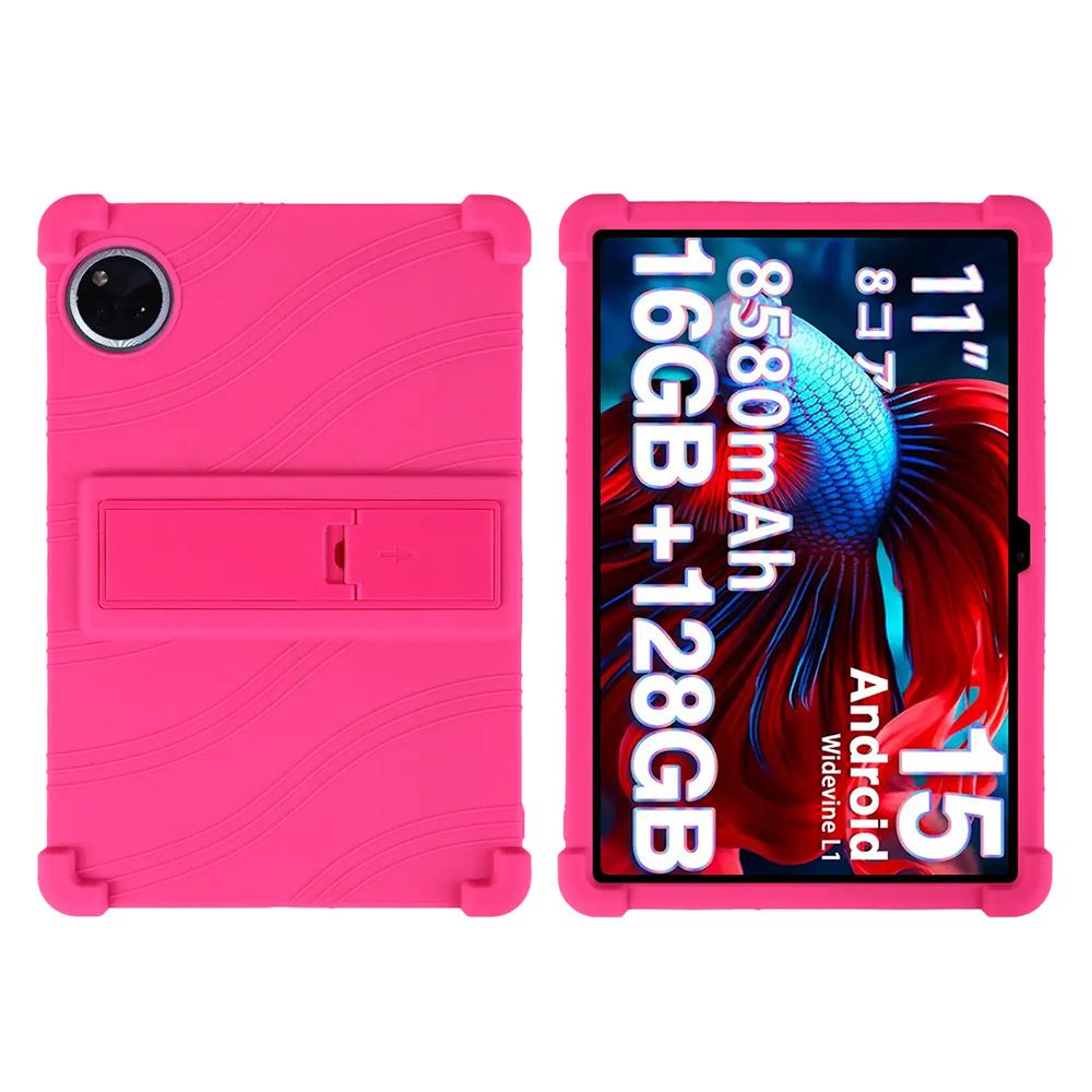 Pro Doogee U11/U11 Pro Silikonové pouzdro se stojánkem Odolný ochranný kryt