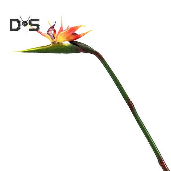Artificial Flower Lifelike Bird of Paradise Realistic Non Fading And Low Maintenance Home Decoration