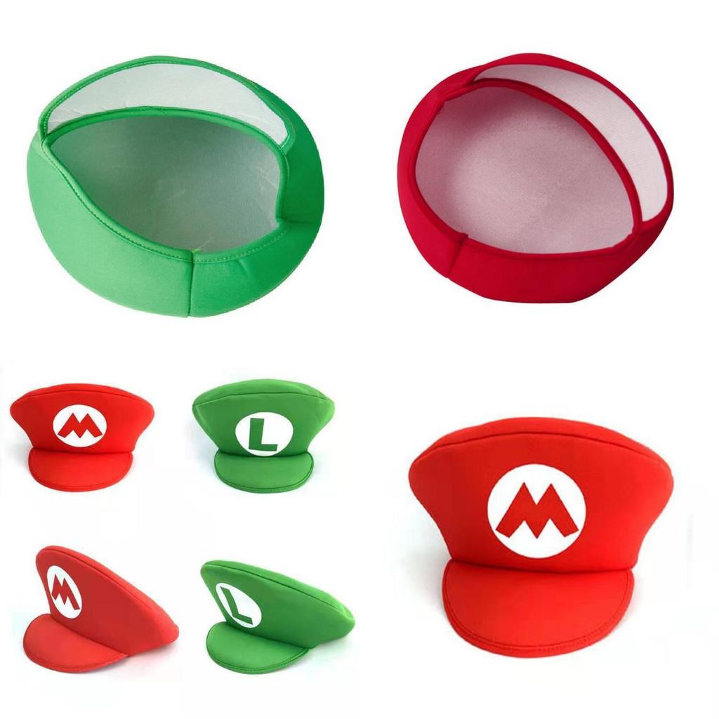 Unisex Klobouk Super Mario Luigi Bros Cosplay Pro Dospělé A Děti Halloweenské Kostýmové Rekvizity