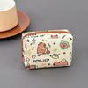 Cute Capybara Coin Purse Portable Waterproof Storage Bag Cartoon Mini Key Bag Small Wallet
