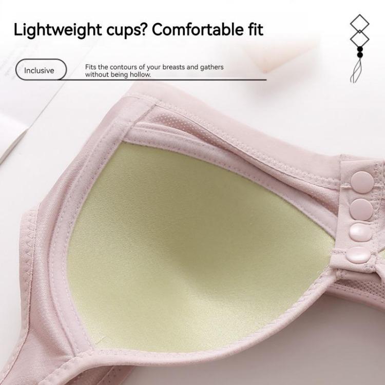 Large Size Breathable Adjustable Ladies Bra Push Up Beautiful Back Thin Section Without Steel Ring Breastfeeding Mom Underwear