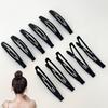 10/20 Pcs Black Large Metal Snap Hair Clips – 6.1cm No-Slip Barrettes for Women & Girls, Women Strong Hold Hair Accessories