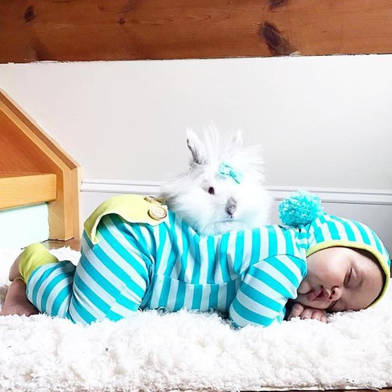 Adorable Cotton Newborn Romper Unisex Baby Jumpsuit Comfortable Long Sleeve Striped Onesie