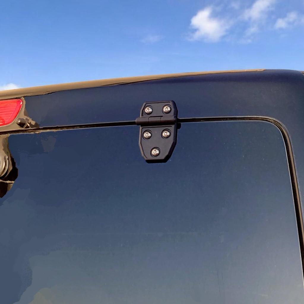 Set of 4 Dummy Hinges for Toyota Hiace Tape Stainless Steel Custom Accessory Outer Door Hinges by Three B Works Caravan, Double-Sided Attachment,