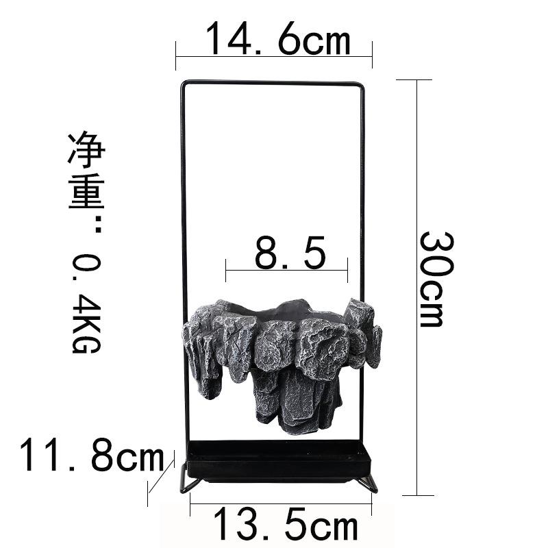 Pure Handmade Succulent Flower Pots, Rich Tree, Bonsai, Rice, Bamboo Indoor, Floating Island, Suspended Iron, Micro Landscape Ba