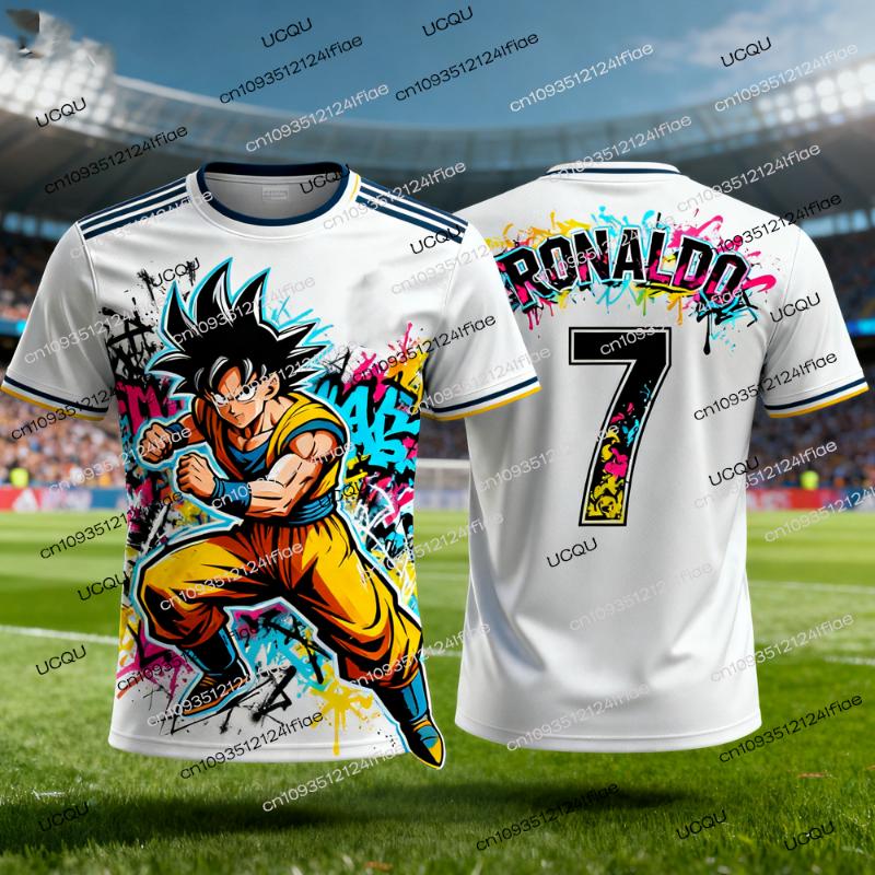 2026 Nowości Dragon Ball Z Goku/Vegeta Edycja Specjalna Koszulka Piłkarska Ronaldo Nr 7 Koszulka Piłkarska Specjalna Koszulka dla Fanów Zestaw
