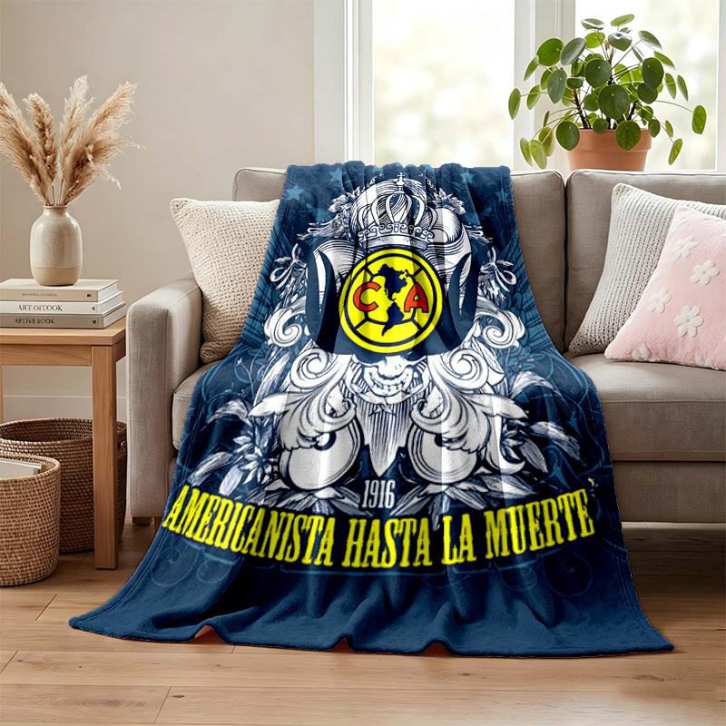 Club America Decke Flanelldecke Weiche Gemütliche Plüschdecke für Sofa Bett Leichte Heimdekoration
