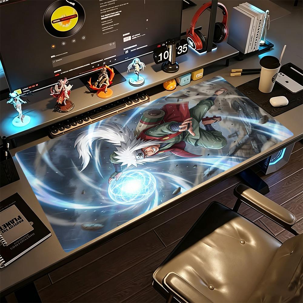 Naruto Großes Mauspadd Tastaturmatte Computertischmatte Rutschfeste Gummibasis Schreibtischzubehör