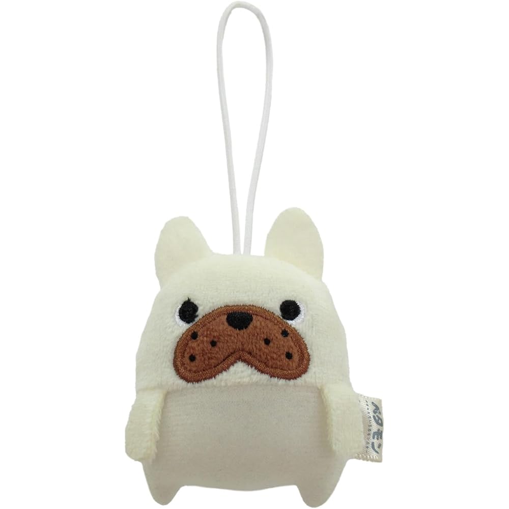 

Morisaka Global Petamon Bulldog Cream Plush Keychain 5.5x2.5x6.5cm Animal Dog Charm