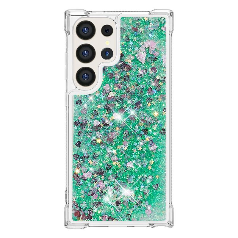 For Galaxy S24 Ultra Case Cartoon Painted Quicksand Liquid Cover On For Samsung Galaxy S23 S 24 Ultra S24 Plus Phone Case Funda