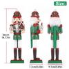 36CM Christmas Nutcracker Chef Series Wooden Nutcracker Ornament Gingerbread Man Soldier Handcraft Doll Home Desktop Decoration