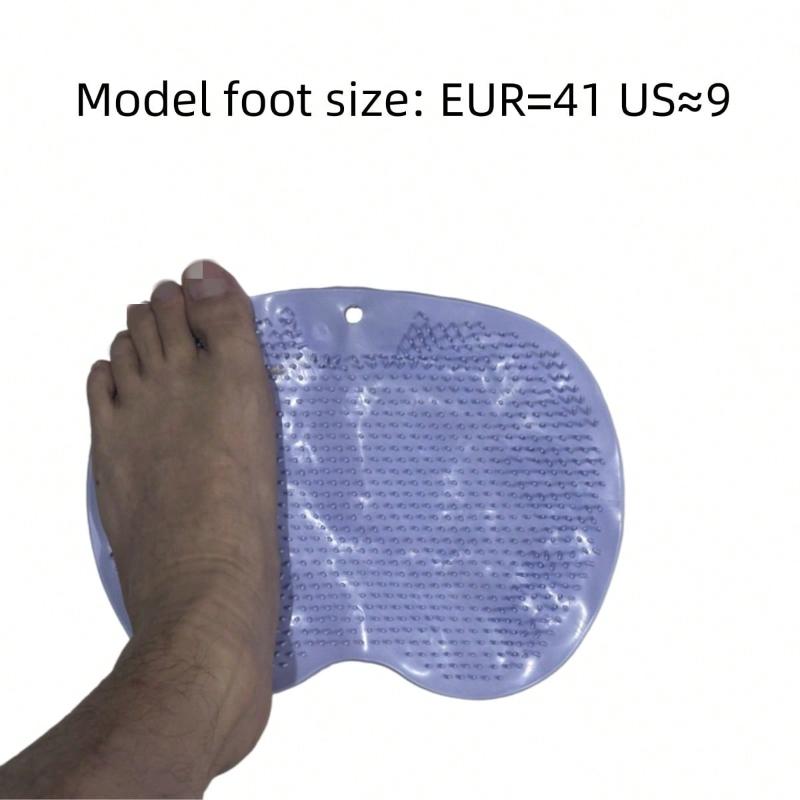 Foot Scrubber Mat, Exfoliating Shower Scrub Pad, Silicone Foot Massager, Bathroom Foot Scrubber