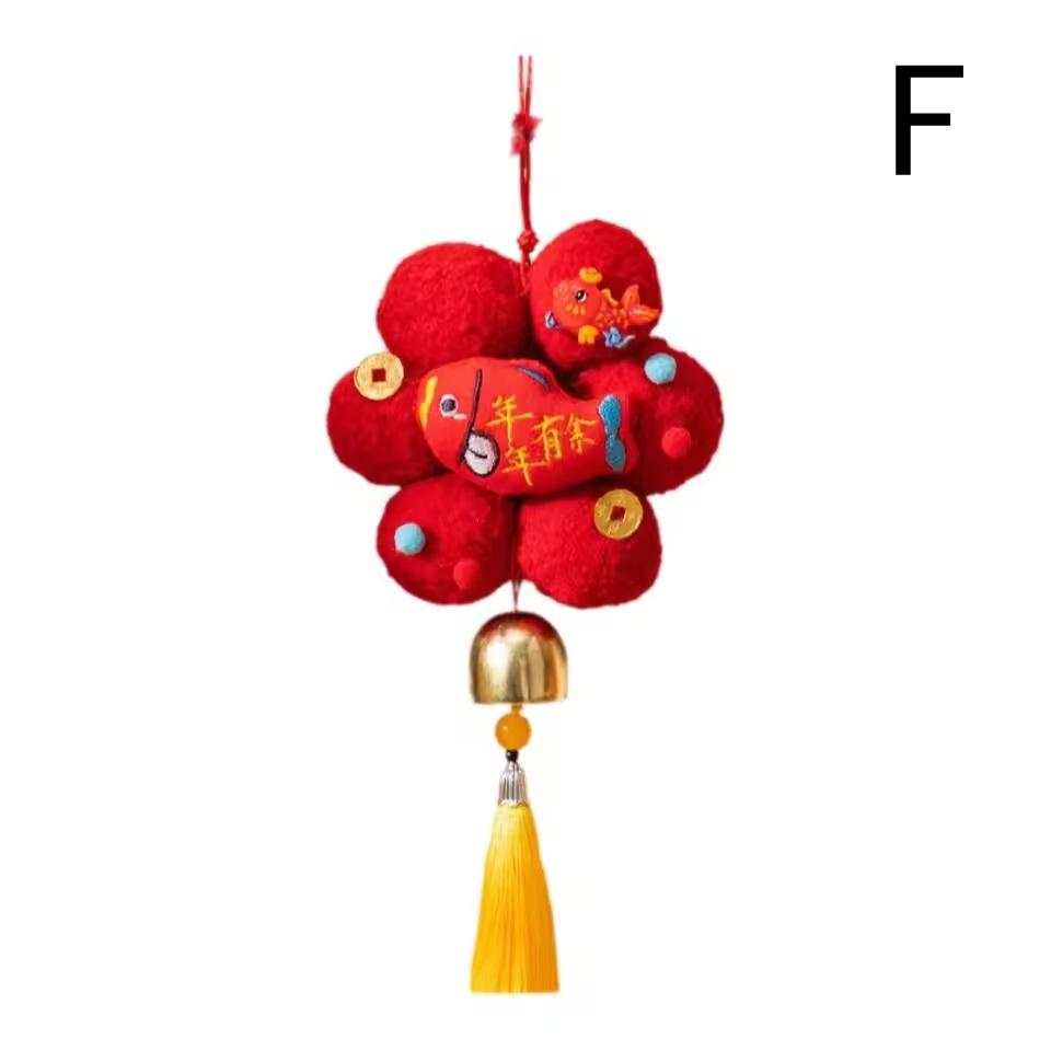 Year Of Horse Hanging Ornament With Tassel Chinese New Year 2026 Door Hanging Ornaments Spring Festival Party Pendant