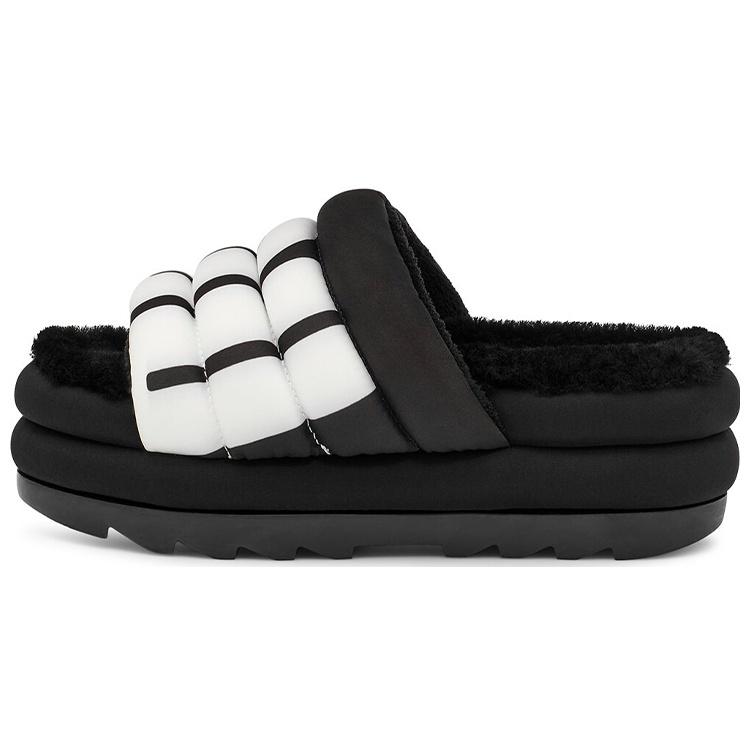 (WMNS) UGG Maxi Slide Logo Black Women s 1127067-BLK EU 36