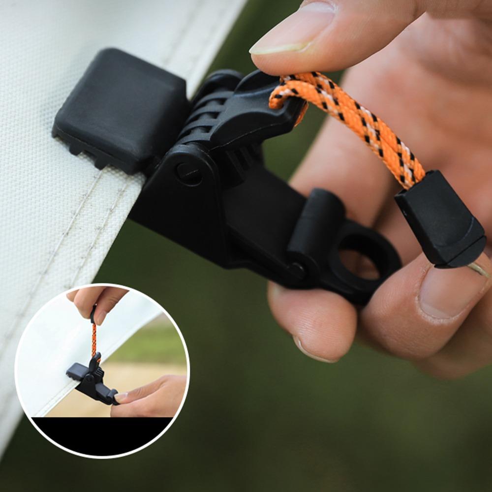 4 Pcs Nylon Tent Clip Heavy Duty Windproof Clamps Durable Awning Clamp  Caravan Canopies