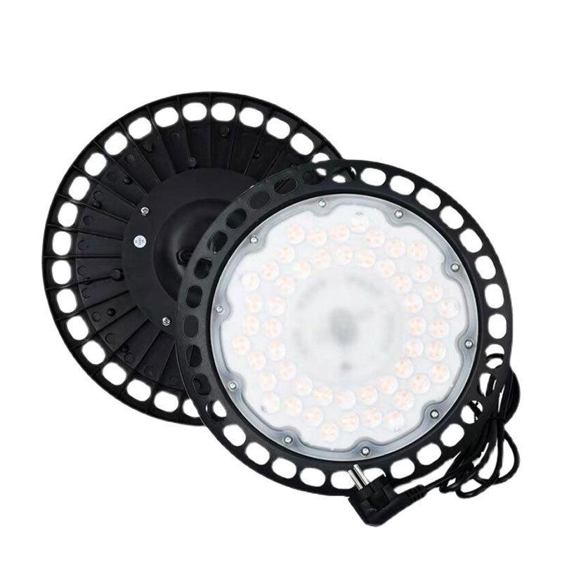 100/150/200W Super Bright UFO LED High Bay Lights Waterproof Industrial Market Warehouse Garage Workshop Garage Lamps
