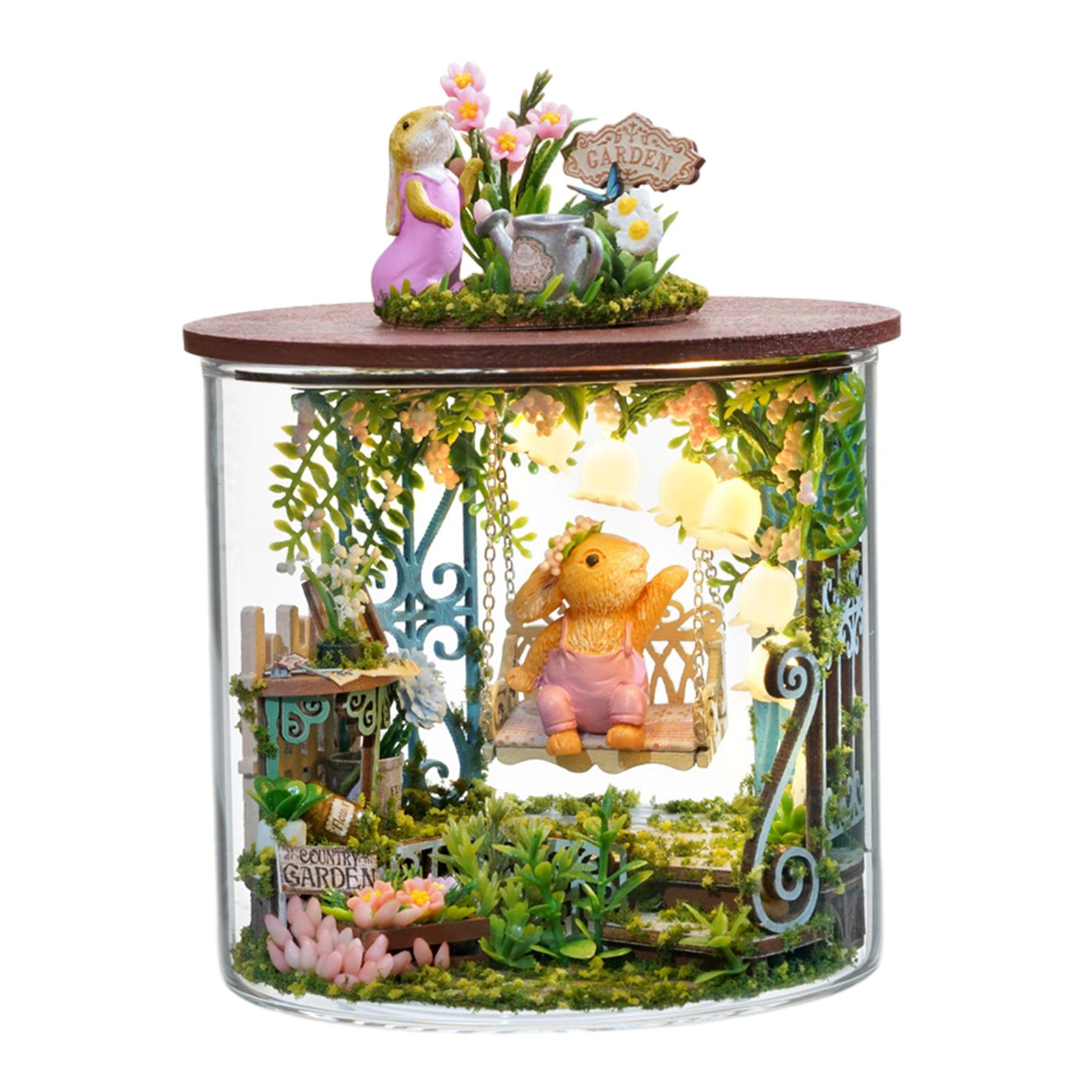 Набор для сборки миниатюрного кукольного домика своими руками, Модель кукольного домика, Бутылка мечты, Миниатюрный 3D деревянный