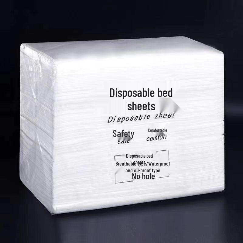 Waterproof Oilproof Breathable Massage Bed Sheet with Hole - Thickened Disposable Non-Woven Fabric