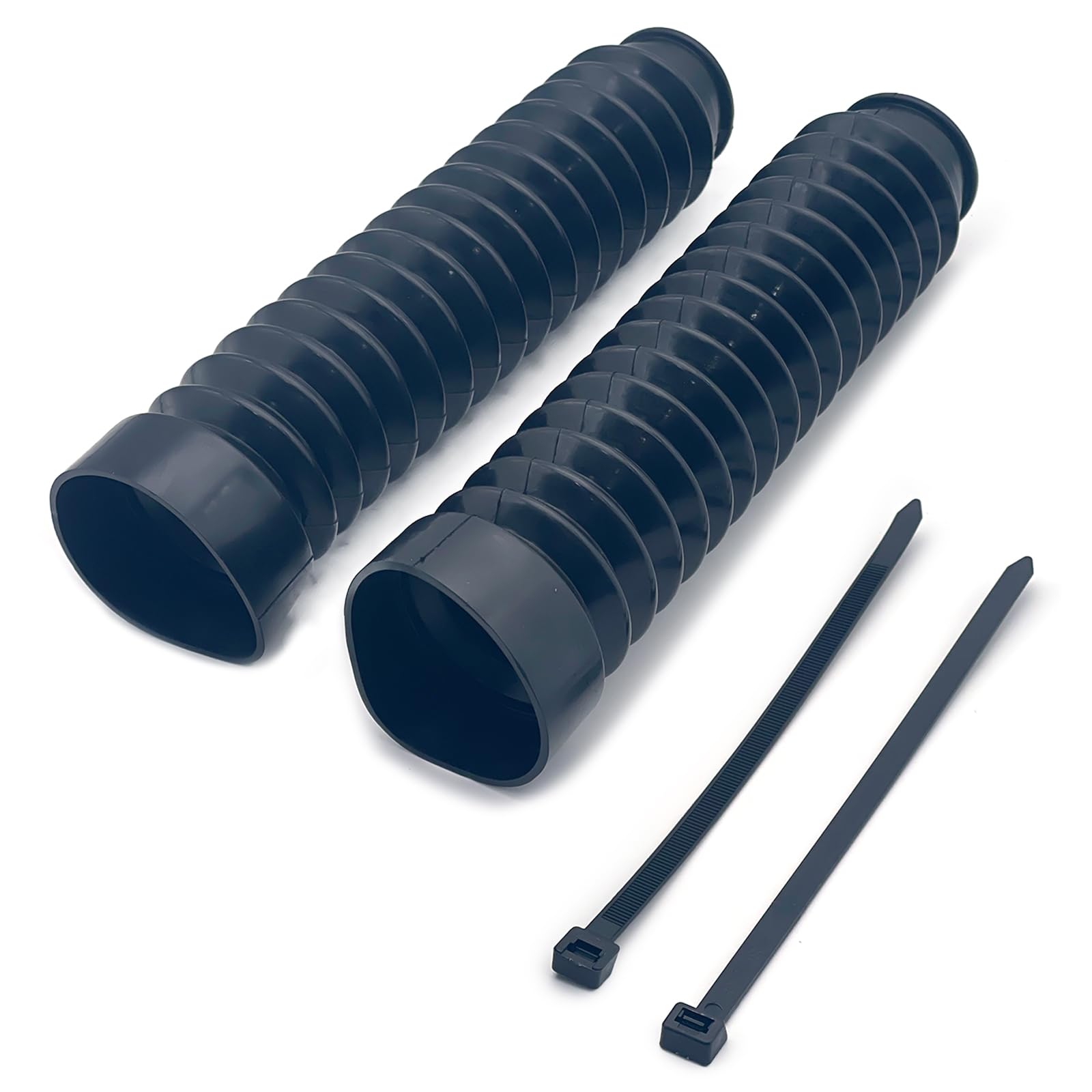 

S-NET SN-381-FF B General Purpose Front Fork Boots Set of 2 Shock Absorber Dust Cover GS125 Magna Jazz Compatible Product M