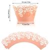 50Pcs Little Vine Lace Liner Hollow Cupcake Wrappers Artistic Cake Paper Cups DIY Baking Cup for Wedding Birthday Decoration