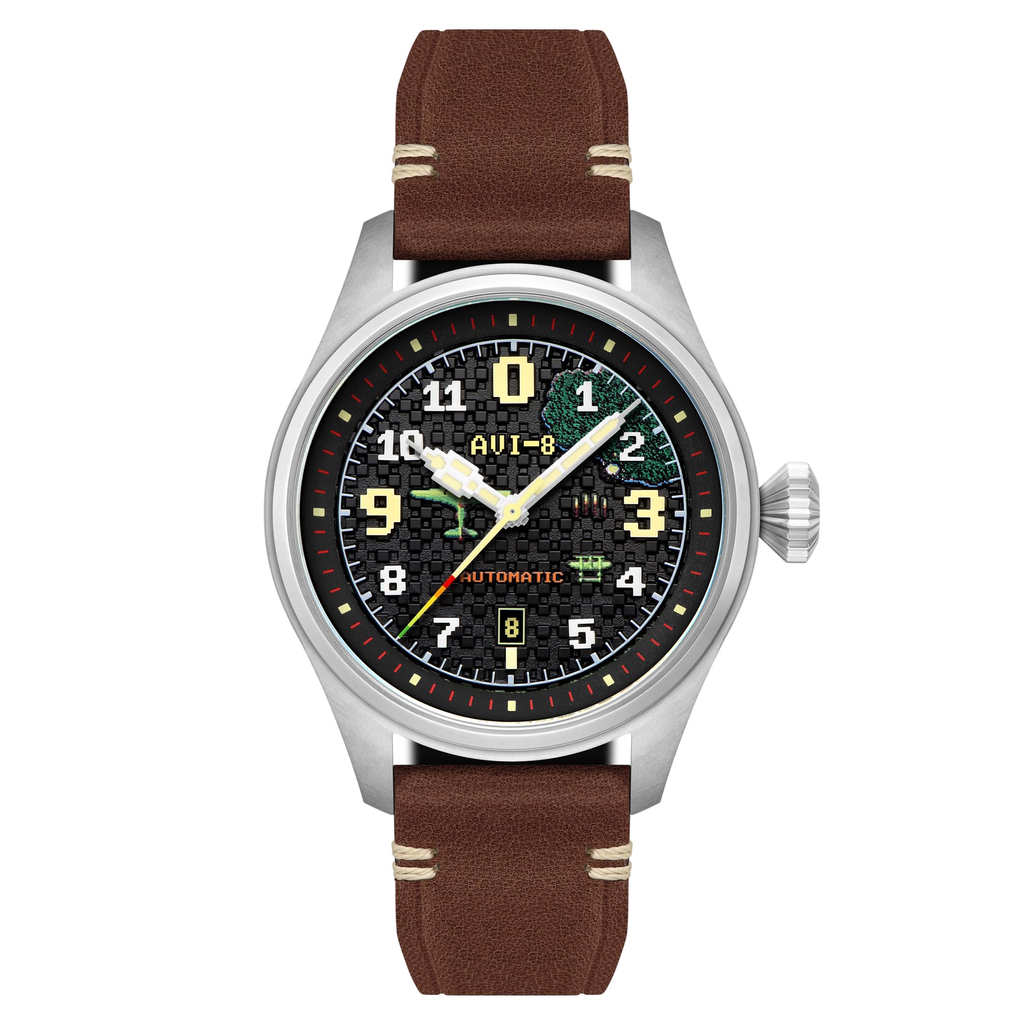 

Hawker Hurricane Collaboration Made in 5 ATM Water Sapphire Green AVI-8 Watch, Japan, Automatic, Resistance, Crystal, Dial, AV-4126-01, Men s зелений