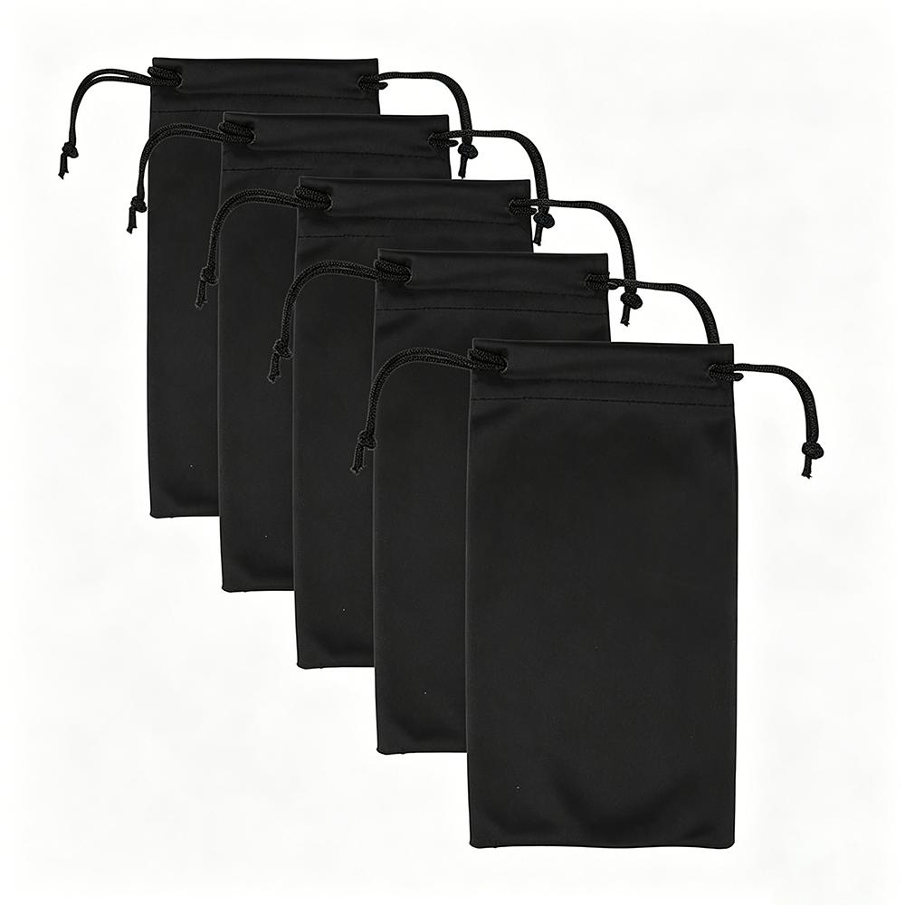 Microfiber Glasses Dust Proof Bag Drawstring Eyeglasses Pouch High Quality Glasses Bags 5pcs