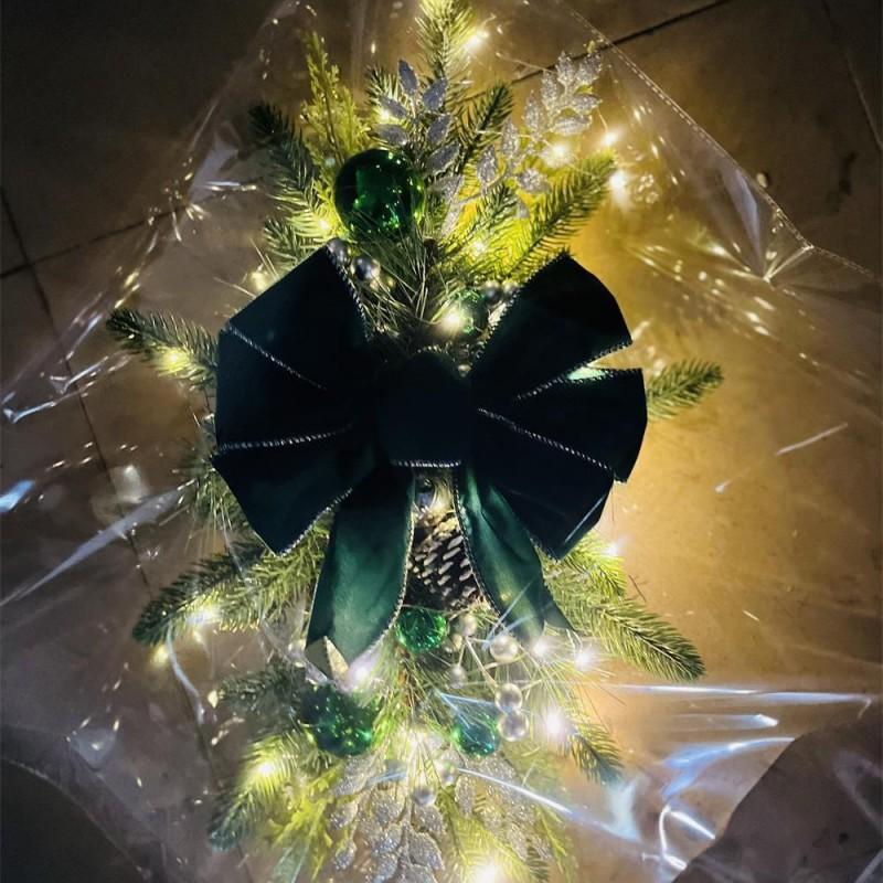 Christmas Stair Bow Ornament Nordic Home Decor New Party Atmosphere