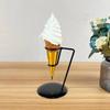 Langlebiger Eisen-Eiscremehalter Ausstellungsständer Eiscreme-Süßwaffelhalter Süßwaffel-Eisbecher-Dessertständer Küche