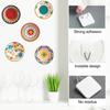 Picture Hanging Vertical Hooks Strong Load-bearing Easy To Install Self-Adhesive Wall Plate Hangers Photo Frame Display Hooks