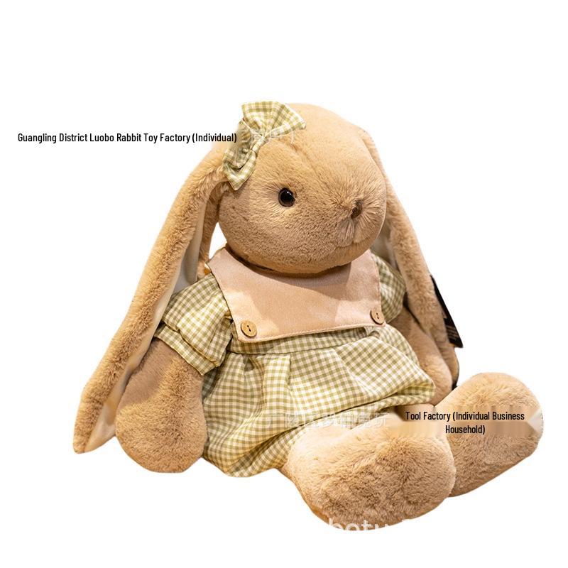 

Adorable Long-Eared Bunny Plush Toy - Perfect Gift for Children s Sleep or Girlfriend s Birthday 45 cm грязно-белый