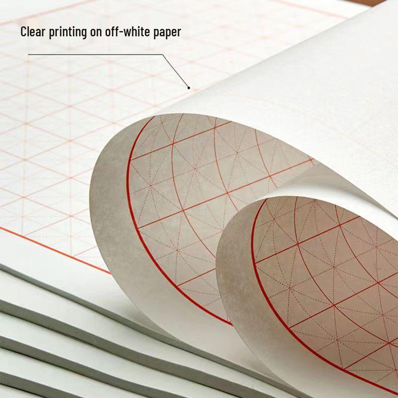 Grid Calligraphy Practice Paper for Students & Adults, Includes Fountain Pen Writing and Pen Control Training Stickers