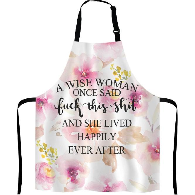 Cactus Adjustable Bib Apron, Tropical Watercolor Cactus Plants Cooking Kitchen Apron for Men Women
