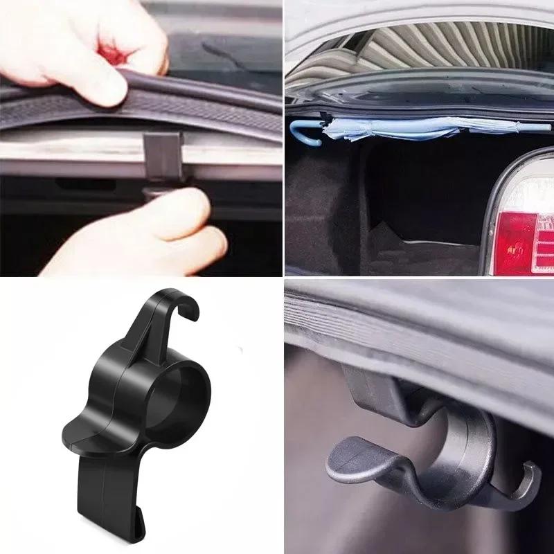 Universal Car Umbrella Holder Car Trunk Hook Umbrella Mount Plant Towel Hook Auto Accessories Internal Storage Organizer Holders