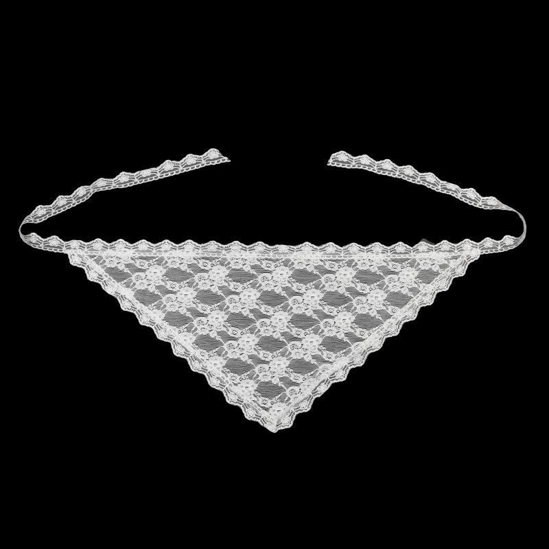 Lace Triangle Headscarf Fashion Versatile Hair Scarf Bandanas For Women Girls Kerchief Multi Purpose Belts Accessories