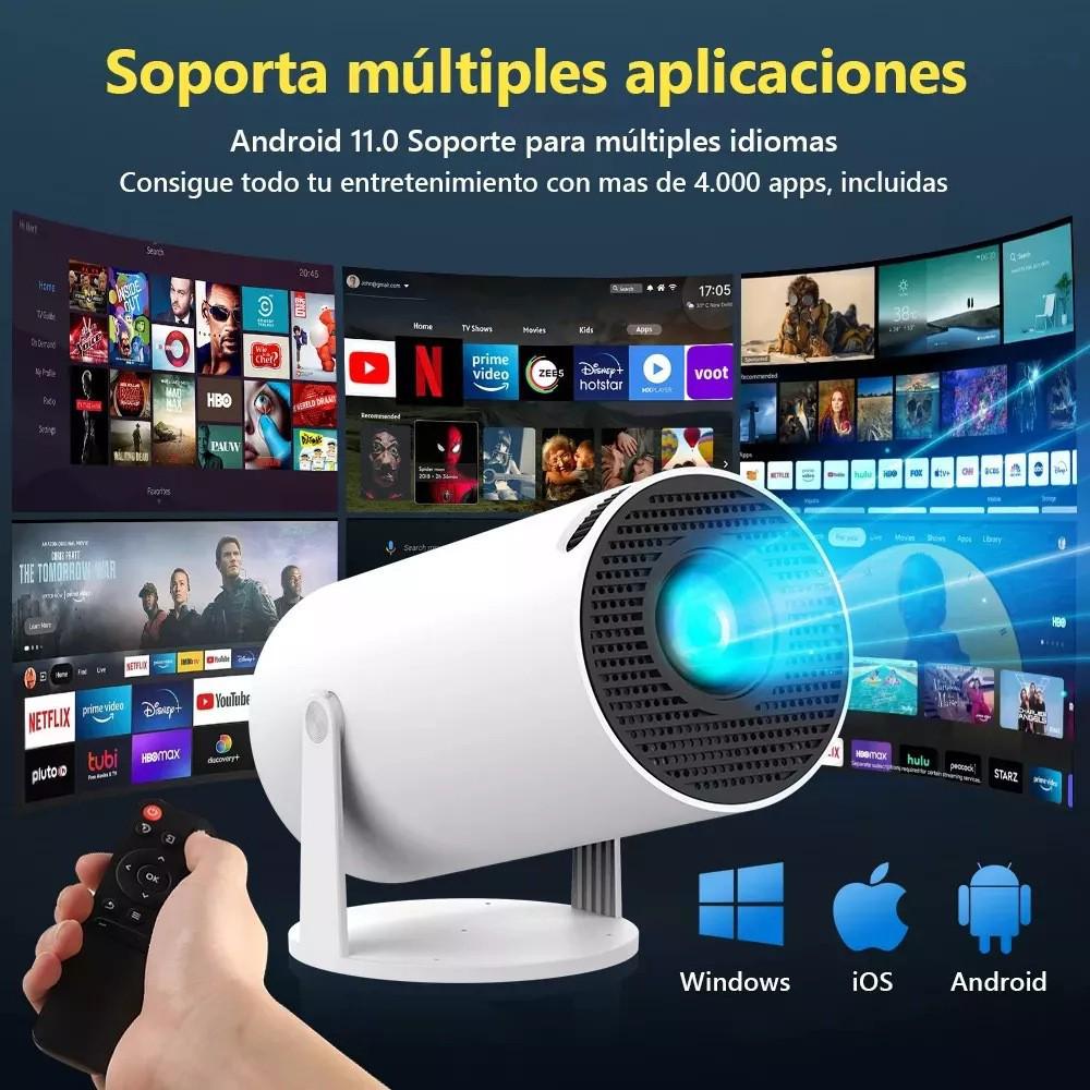 HY300 Smart Projector: Portable 720P LCD with Android 11, Supports HD & 4K